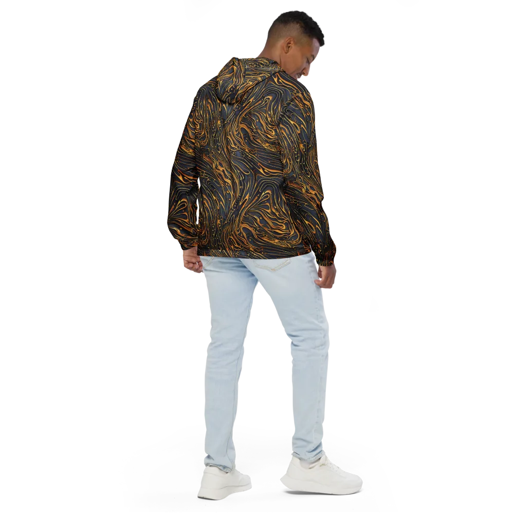 Aurum Drift on Men's Windbreaker — Back