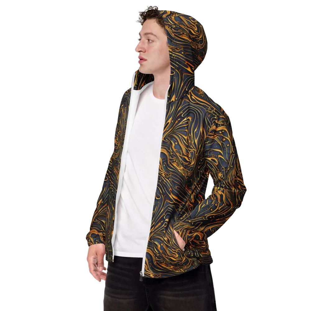 Aurum Drift on Men's Windbreaker — Left Front
