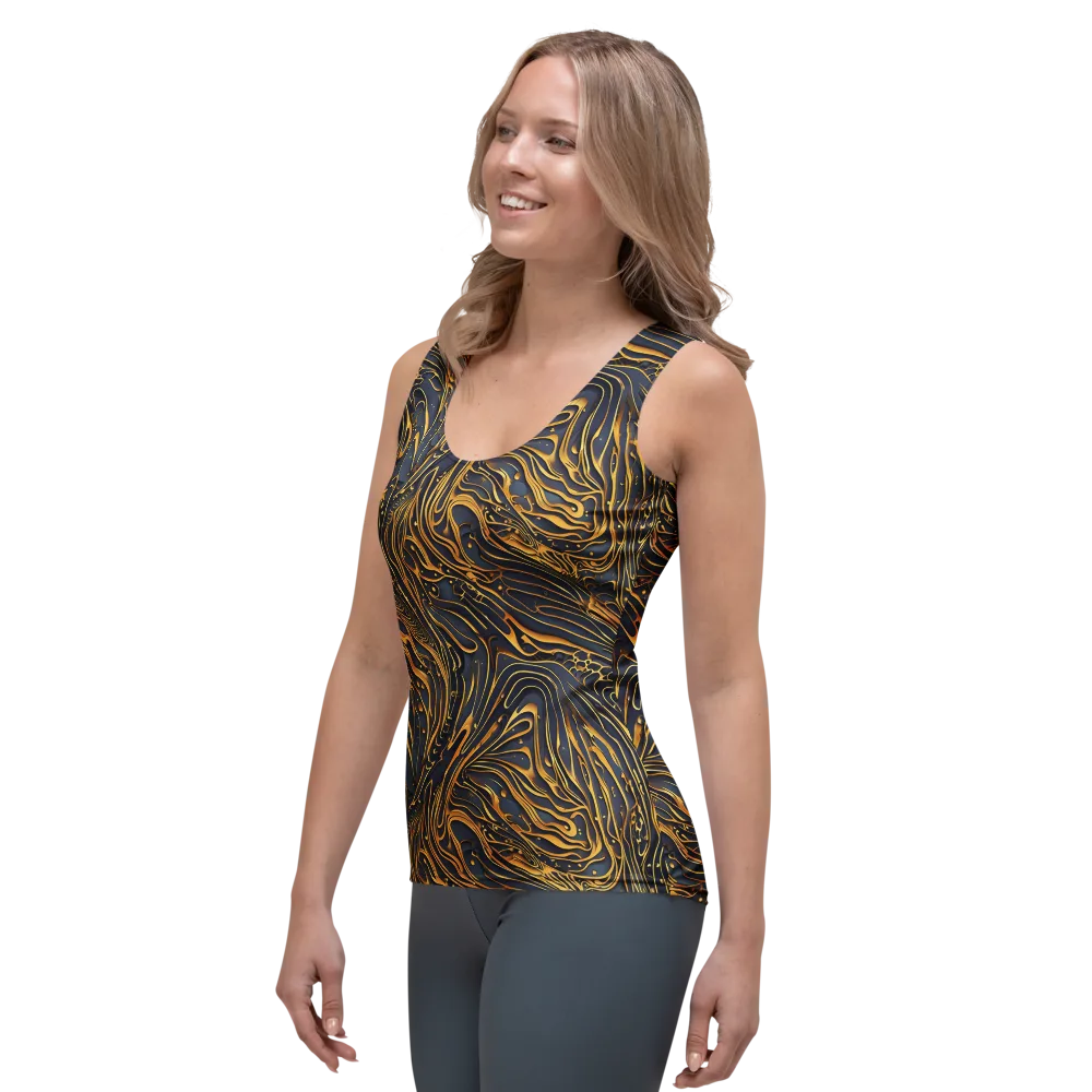 Aurum Drift on Women's Tank Top — Left Front