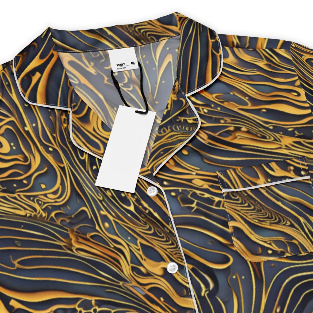 Aurum Drift on Women's Short Sleeve Pajama Top — Product details