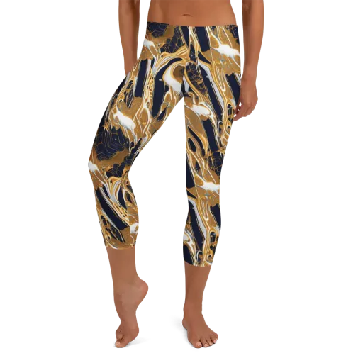 Molten Filigree on a Capri Leggings