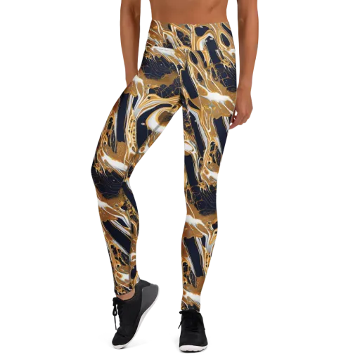 Molten Filigree on a Yoga Leggings