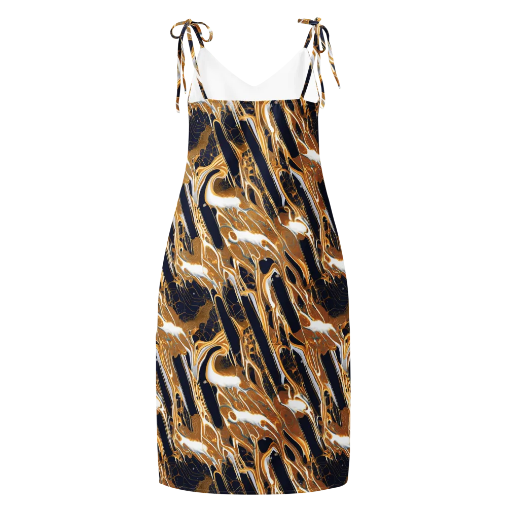Molten Filigree on Slip Dress — Back