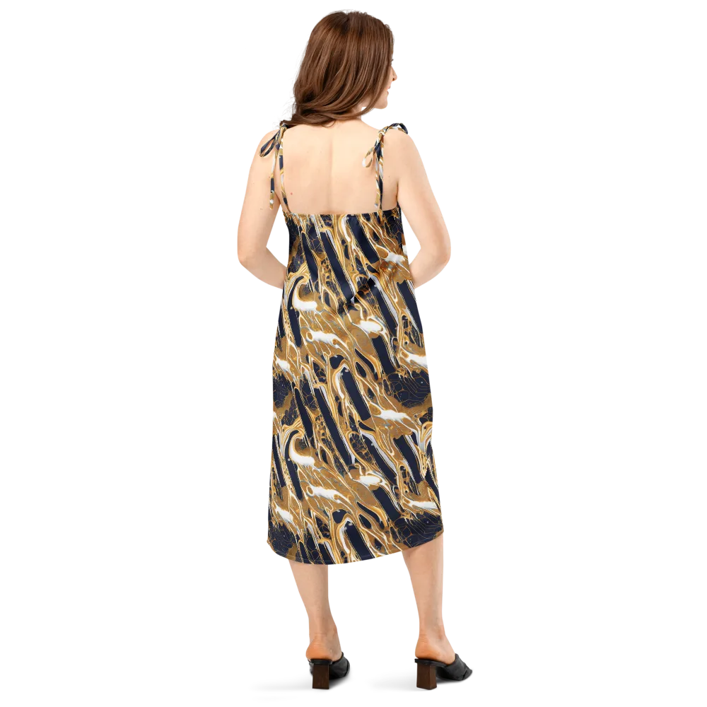 Molten Filigree on Slip Dress — Back