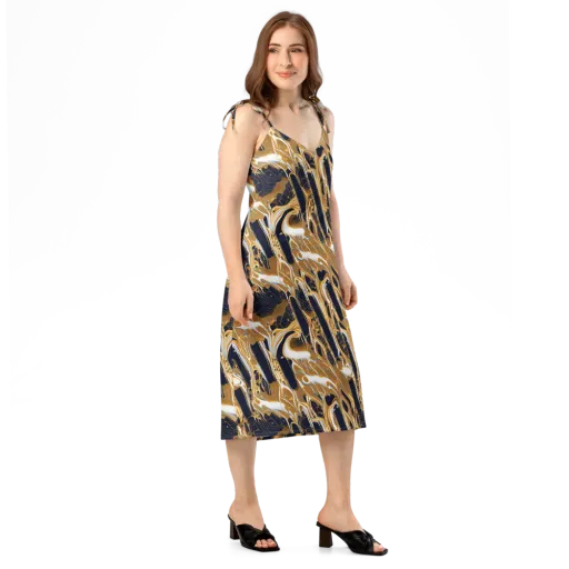 Molten Filigree on a Slip Dress