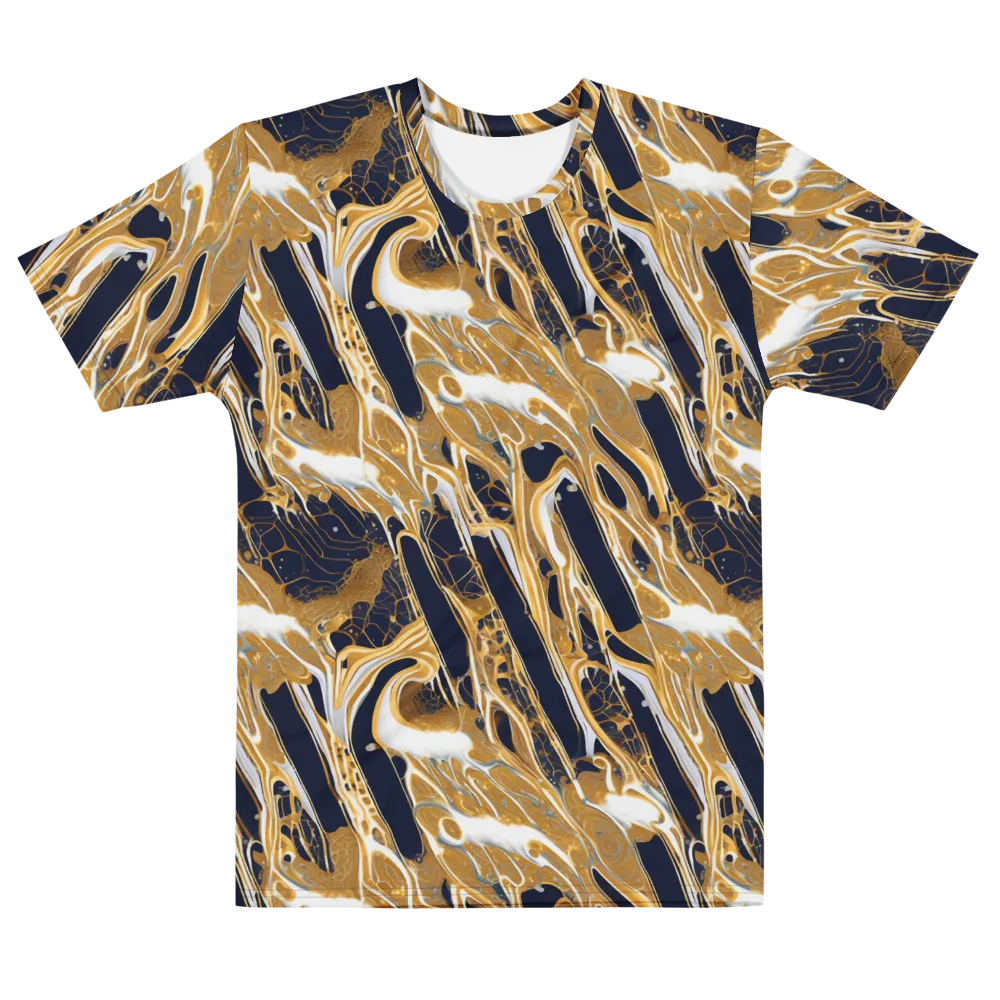 Molten Filigree on Men's Cotton Crew Neck T-Shirt — Front