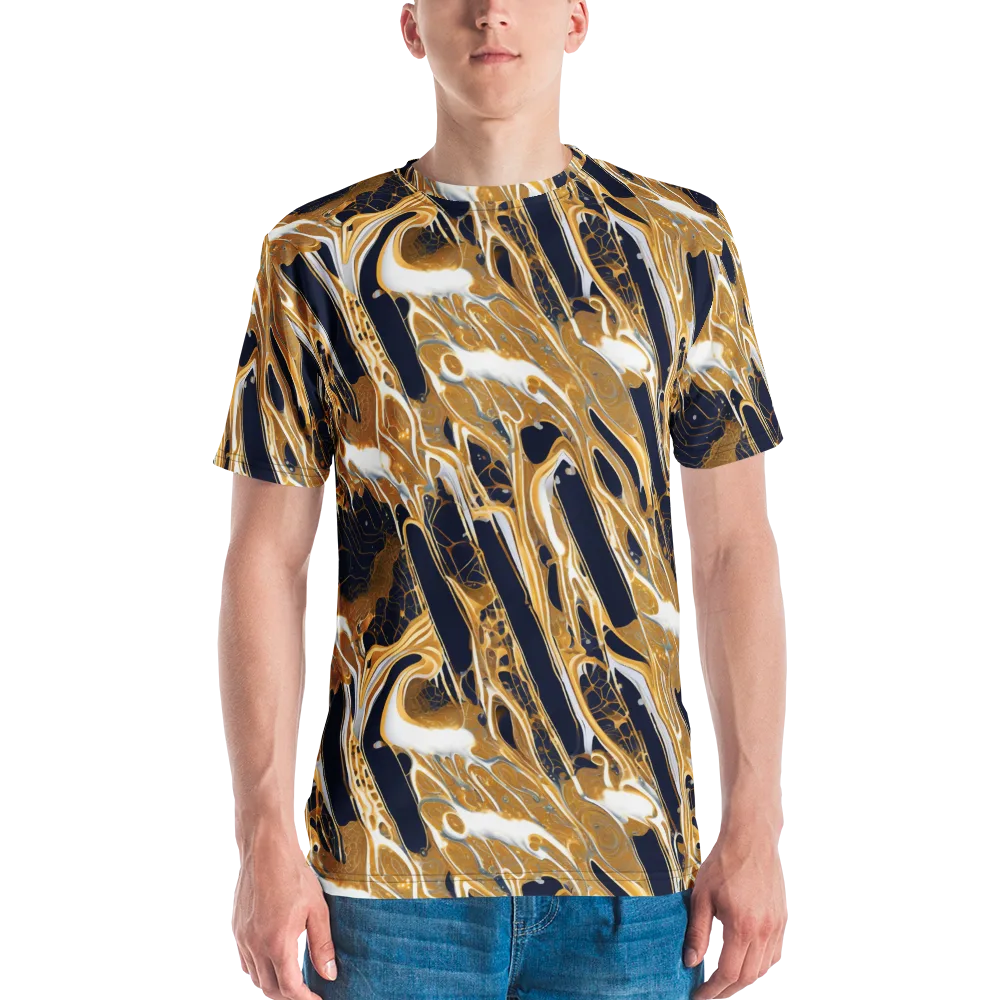 Molten Filigree on Men's Crew Neck T-Shirt — Front