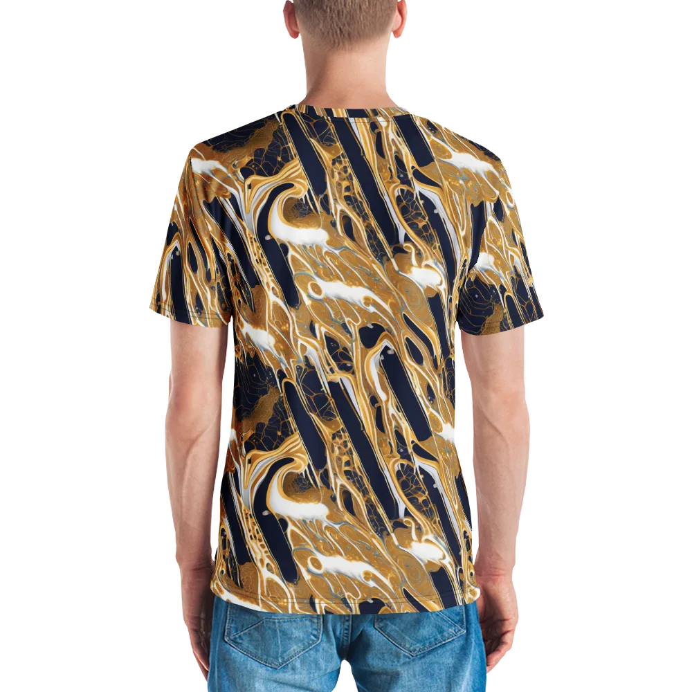 Molten Filigree on Men's Crew Neck T-Shirt — Back