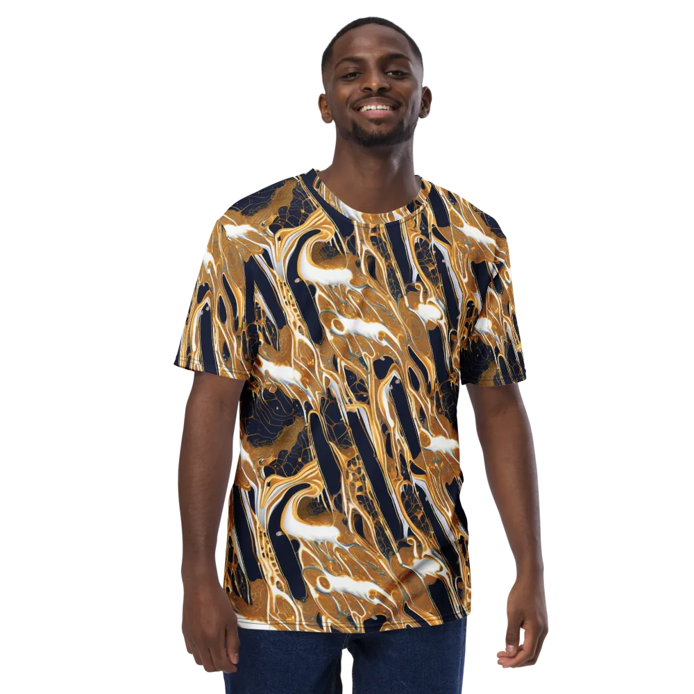 Molten Filigree on Men's Crew Neck T-Shirt — Front