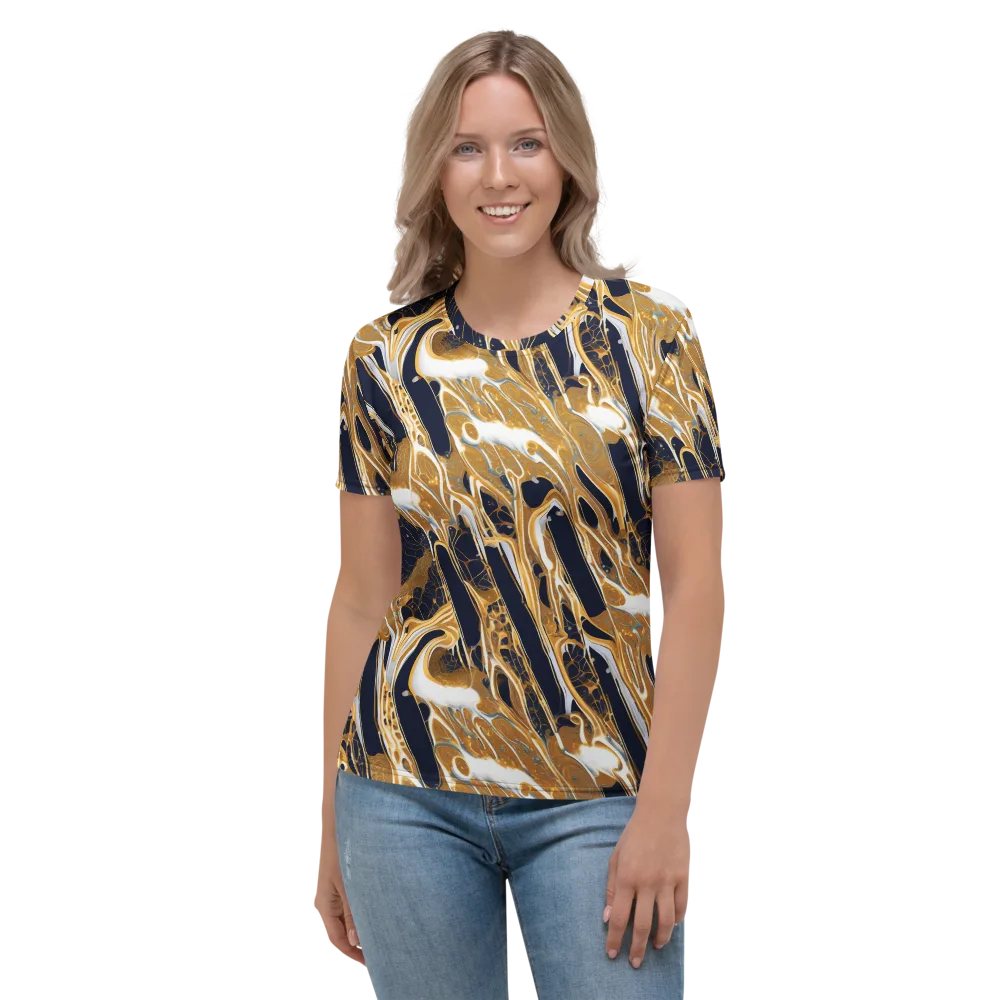 Molten Filigree on Women's Crew Neck T-Shirt — Front