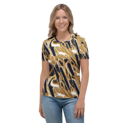Molten Filigree on a Women's Crew Neck T-Shirt