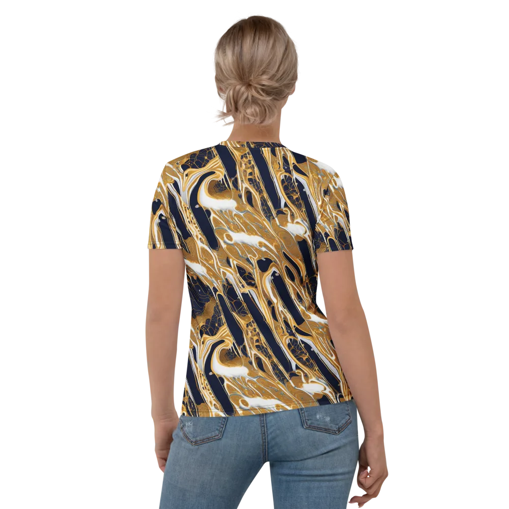 Molten Filigree on Women's Crew Neck T-Shirt — Back