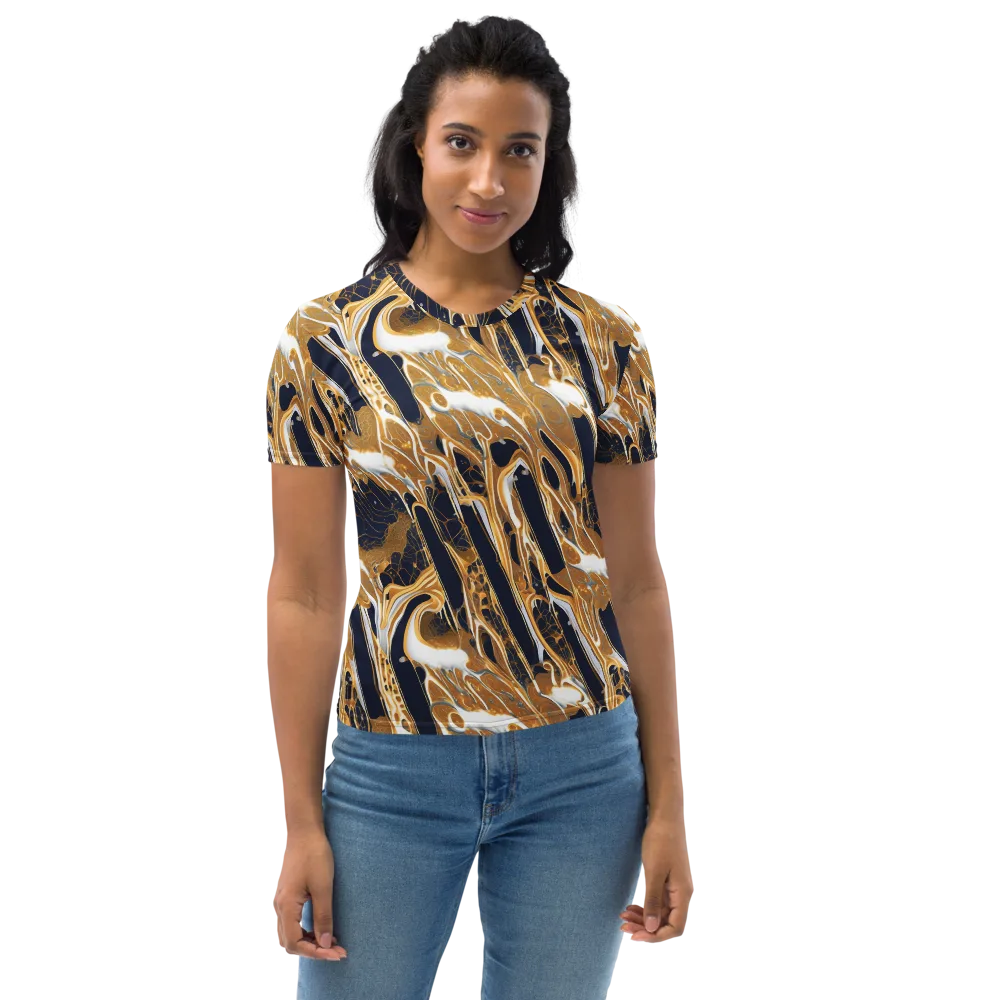 Molten Filigree on Women's Crew Neck T-Shirt — Front