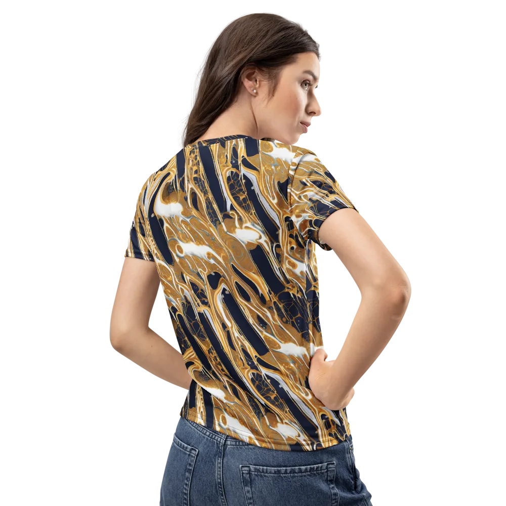 Molten Filigree on Women's Crew Neck T-Shirt — Back