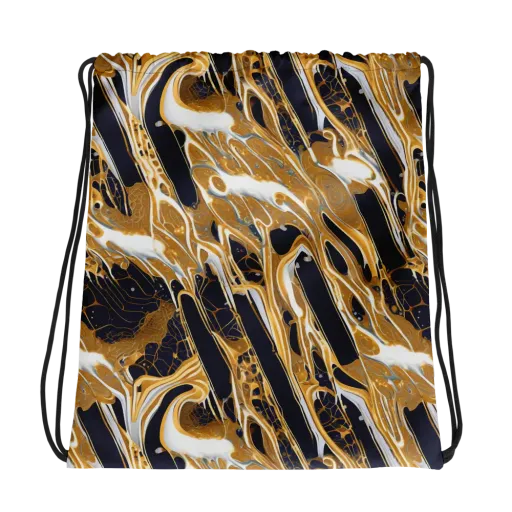 Molten Filigree on a Drawstring Bag