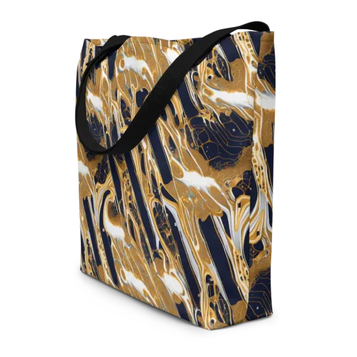 Molten Filigree on a Large Tote Bag W/ Pocket