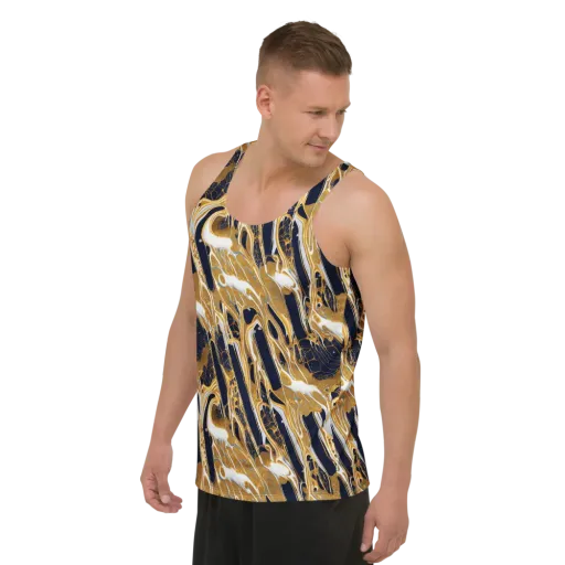 Molten Filigree on a Men's Tank Top