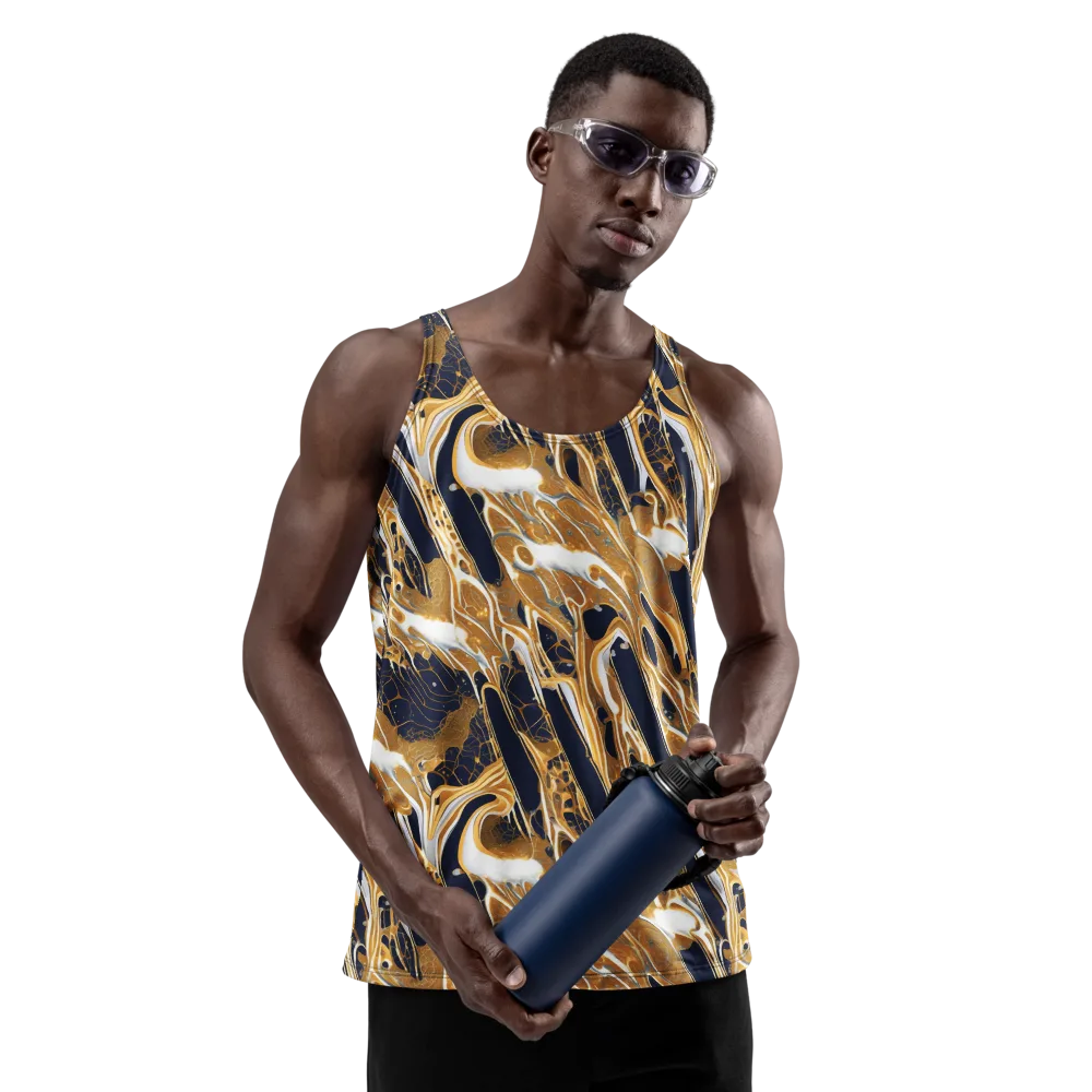 Molten Filigree on Men's Tank Top — Front