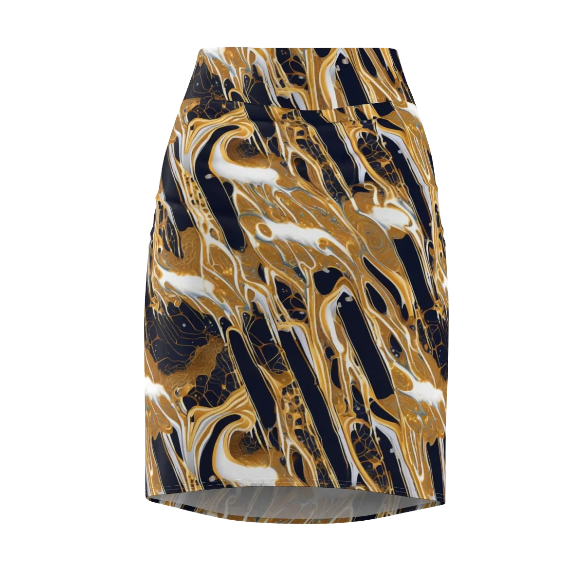 Molten Filigree on Pencil Skirt — Front