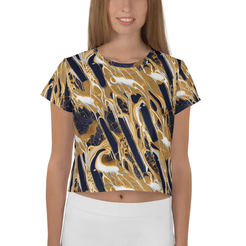 Molten Filigree on Crop Tee — Front
