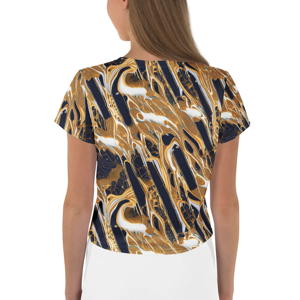 Molten Filigree on Crop Tee — Back