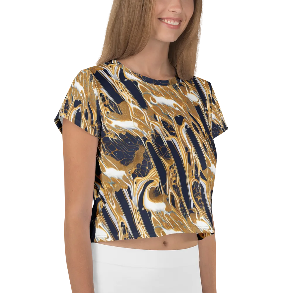 Molten Filigree on Crop Tee — Right