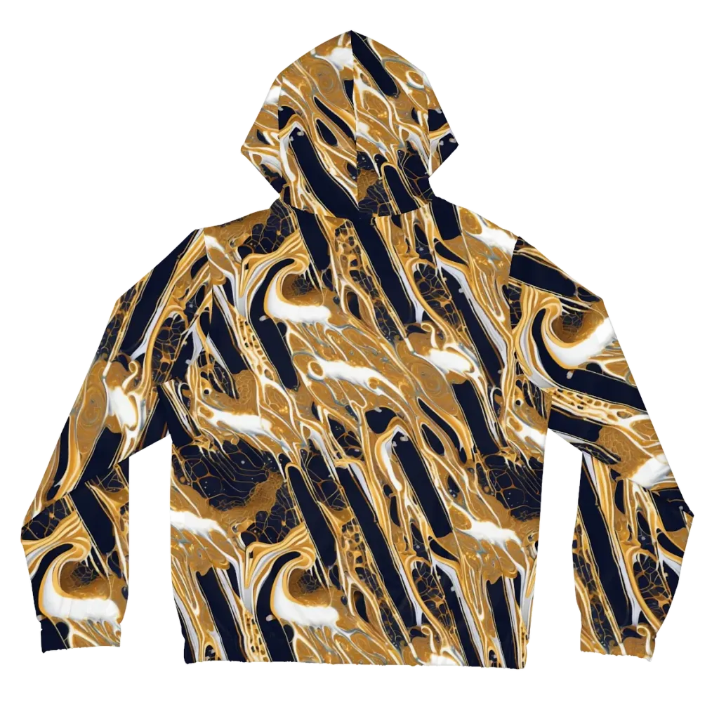 Molten Filigree on Women's Full-Zip Hoodie — Back