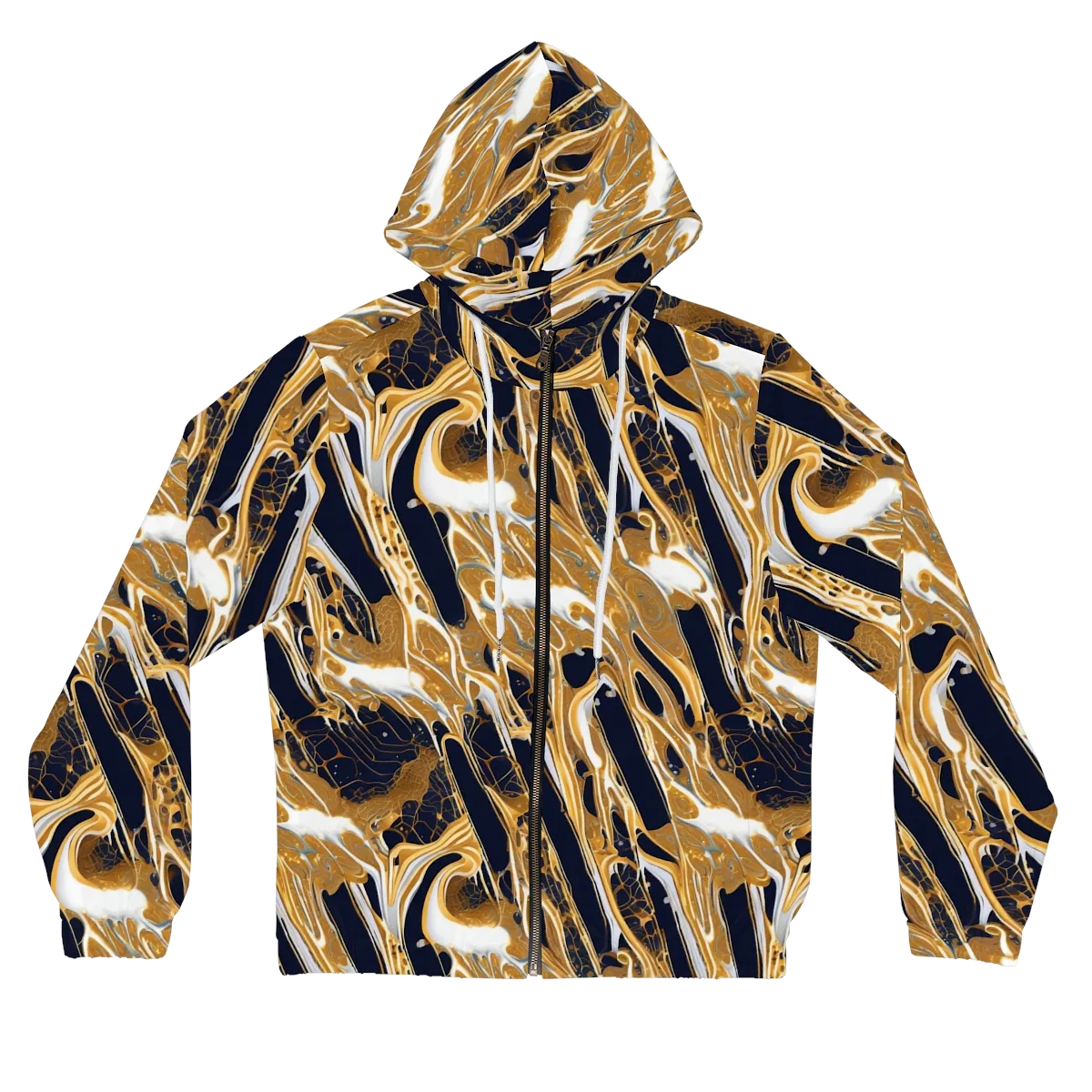 Molten Filigree on Women's Full-Zip Hoodie — Front