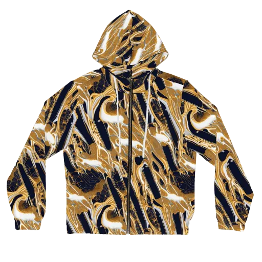 Molten Filigree on a Women's Full-Zip Hoodie