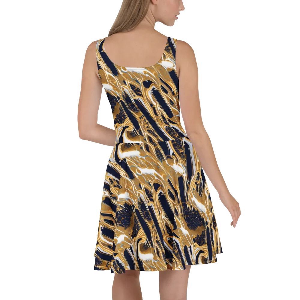 Molten Filigree on Skater Dress — Back