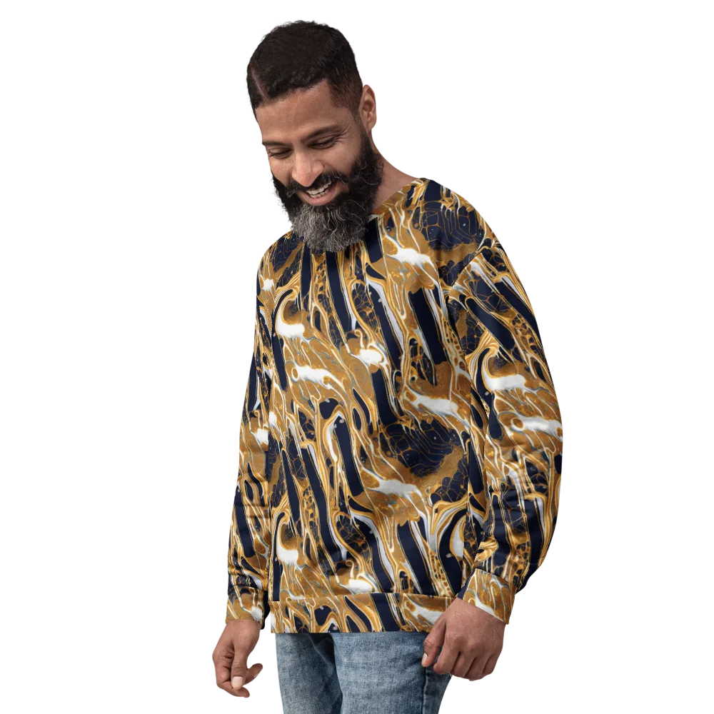 Molten Filigree on Sweatshirt — Left Front