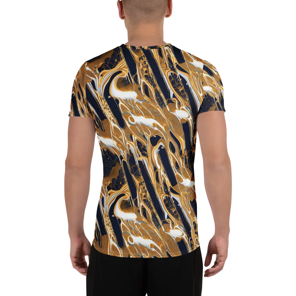 Molten Filigree on Men's Athletic T-Shirt — Back