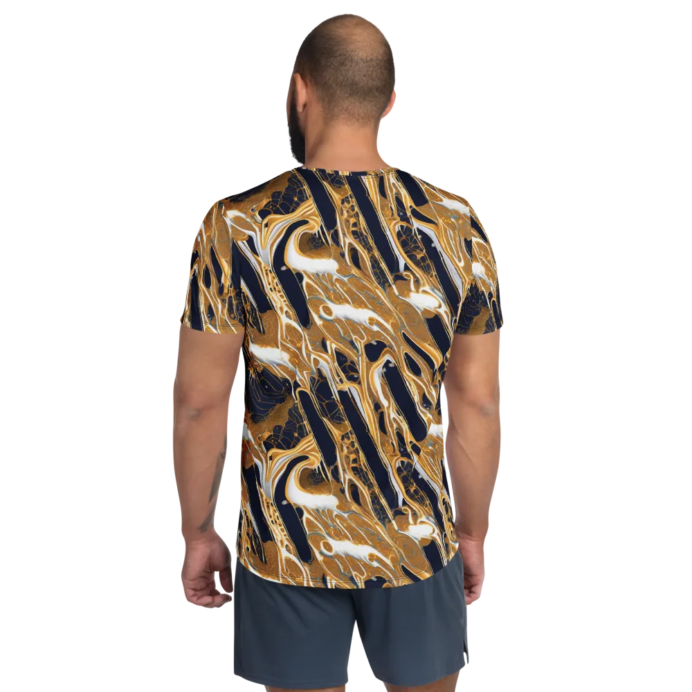 Molten Filigree on Men's Athletic T-Shirt — Back