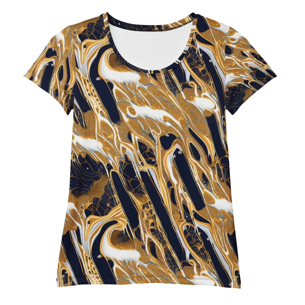 Molten Filigree on Women's Athletic T-Shirt — Front