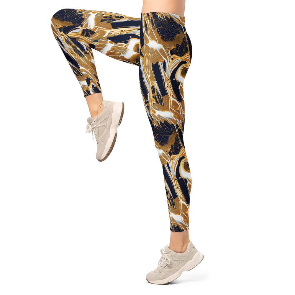 Molten Filigree on Leggings — Left