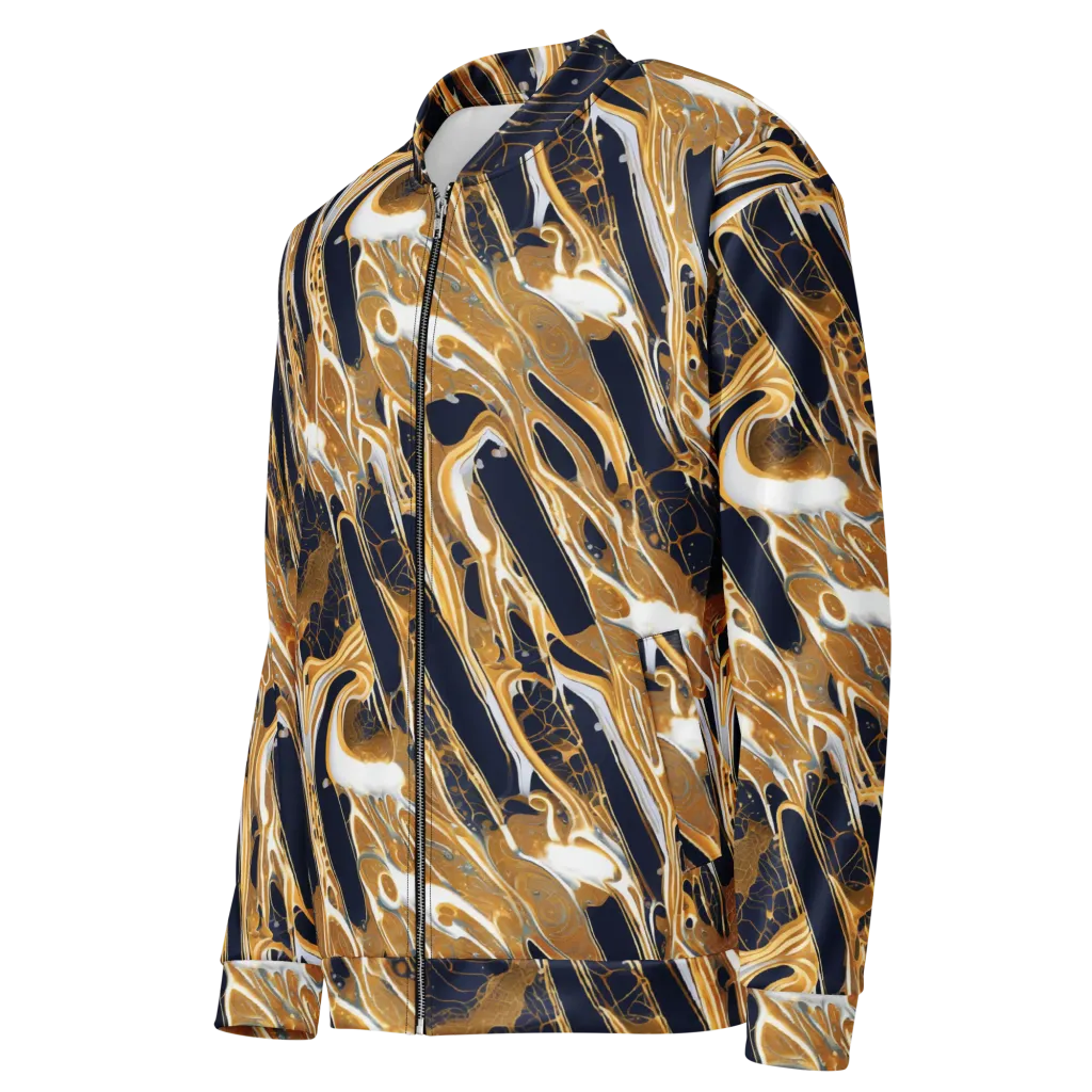 Molten Filigree on Bomber Jacket — Left Front