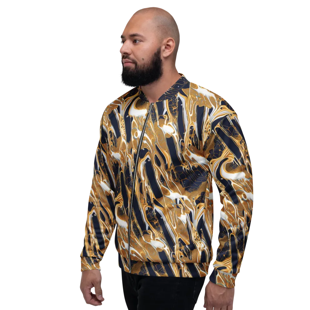 Molten Filigree on Bomber Jacket — Left