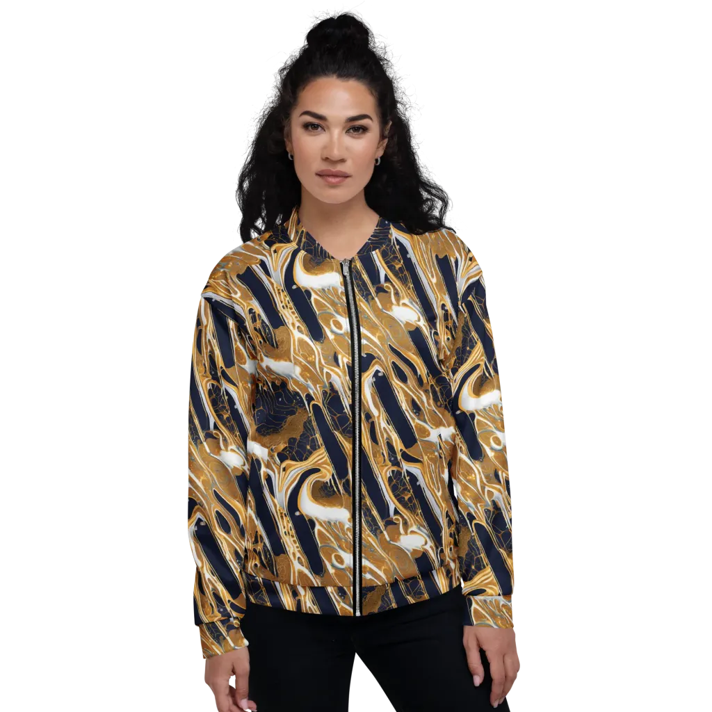 Molten Filigree on Bomber Jacket — Front