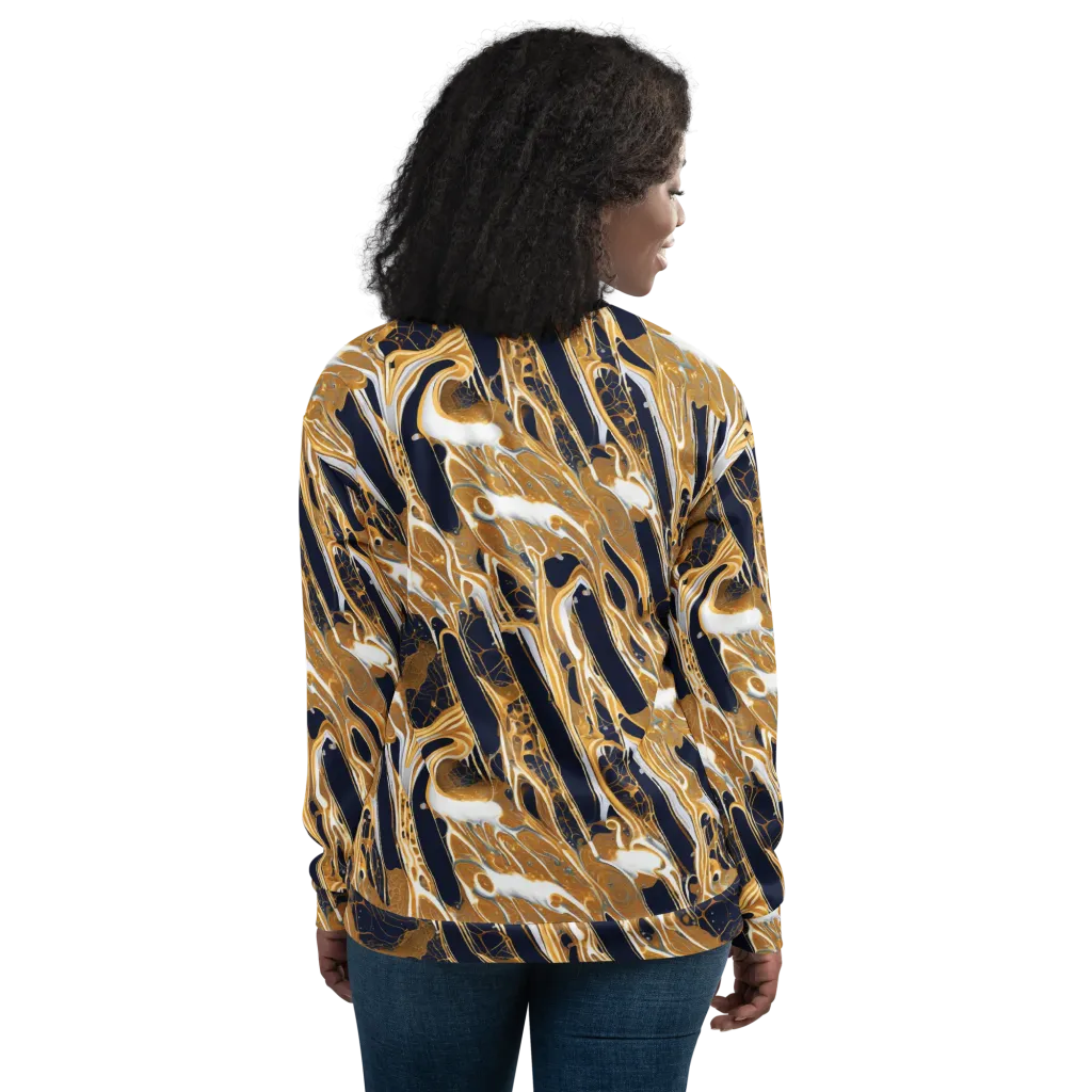 Molten Filigree on Bomber Jacket — Back