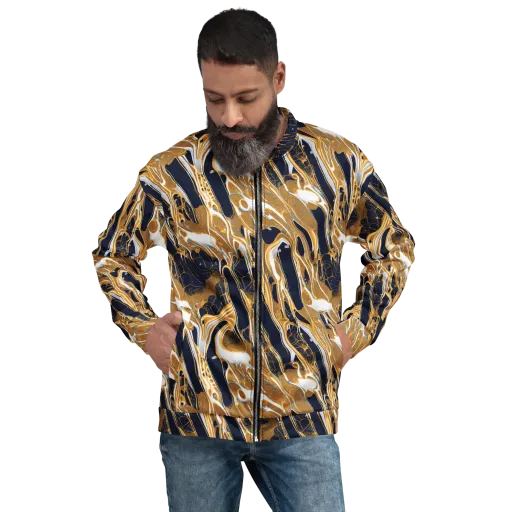 Molten Filigree on a Bomber Jacket