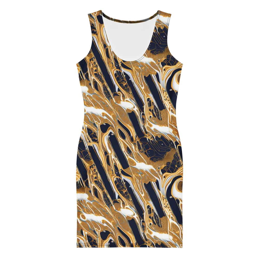 Molten Filigree on Bodycon Dress — Front