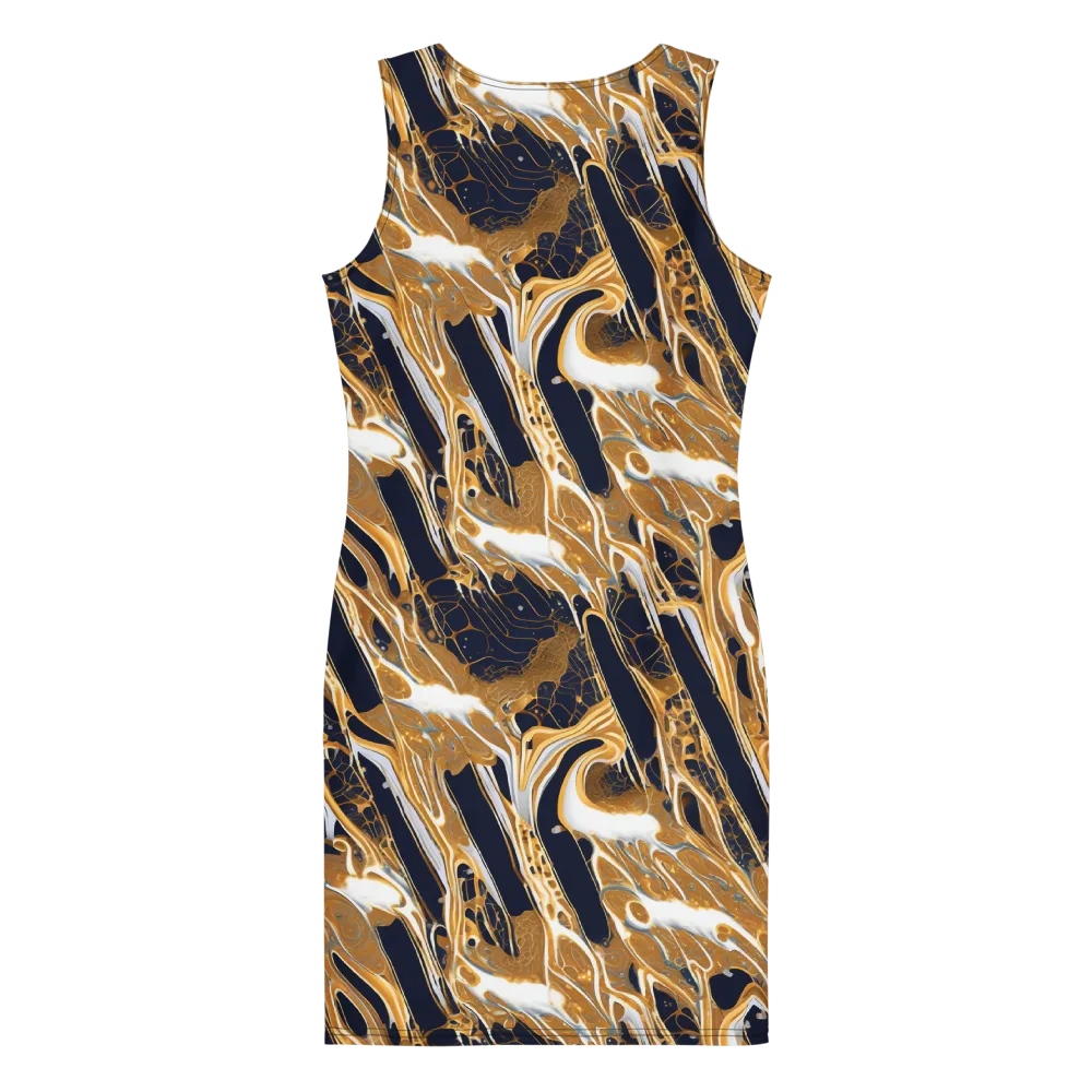Molten Filigree on Bodycon Dress — Back