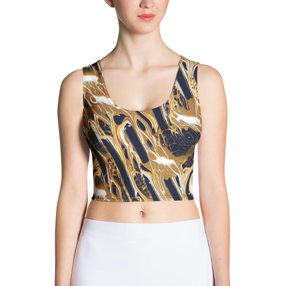 Molten Filigree on Crop Top — Front