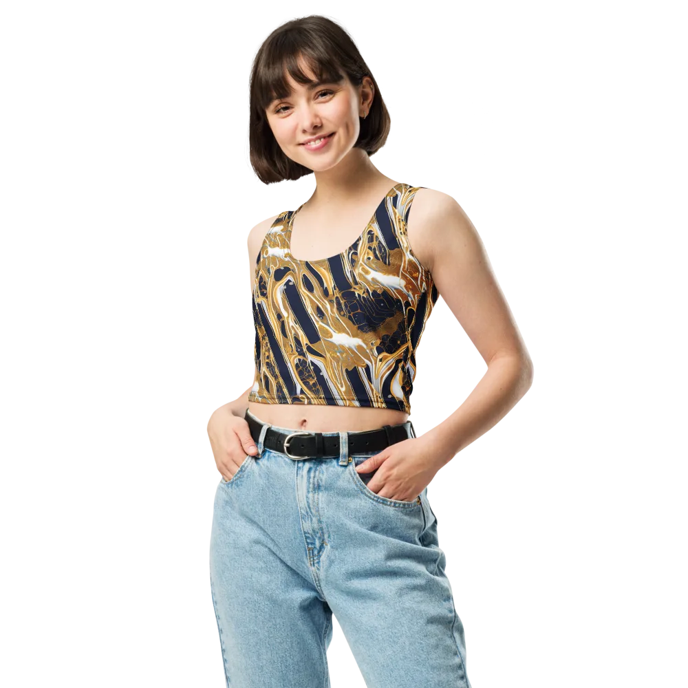 Molten Filigree on Crop Top — Front