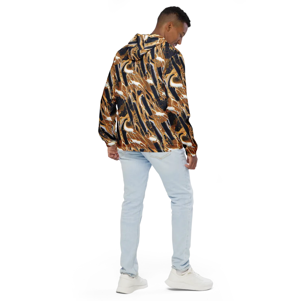 Molten Filigree on Men's Windbreaker — Back