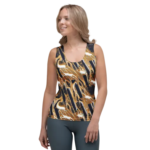 Molten Filigree on a Women's Tank Top
