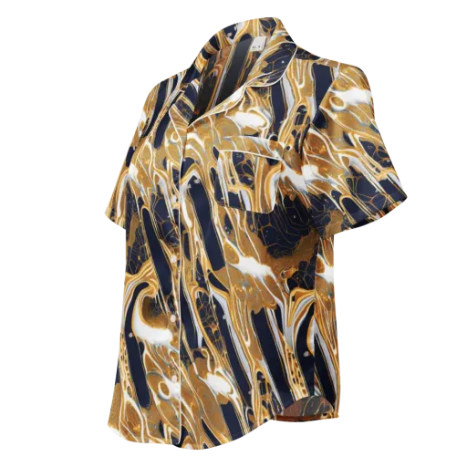 Molten Filigree on a Women's Short Sleeve Pajama Top