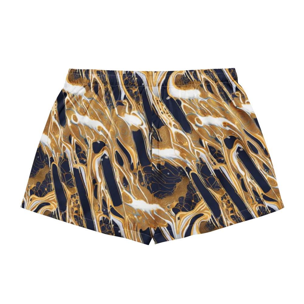 Molten Filigree on Women's Pajama Shorts — Back