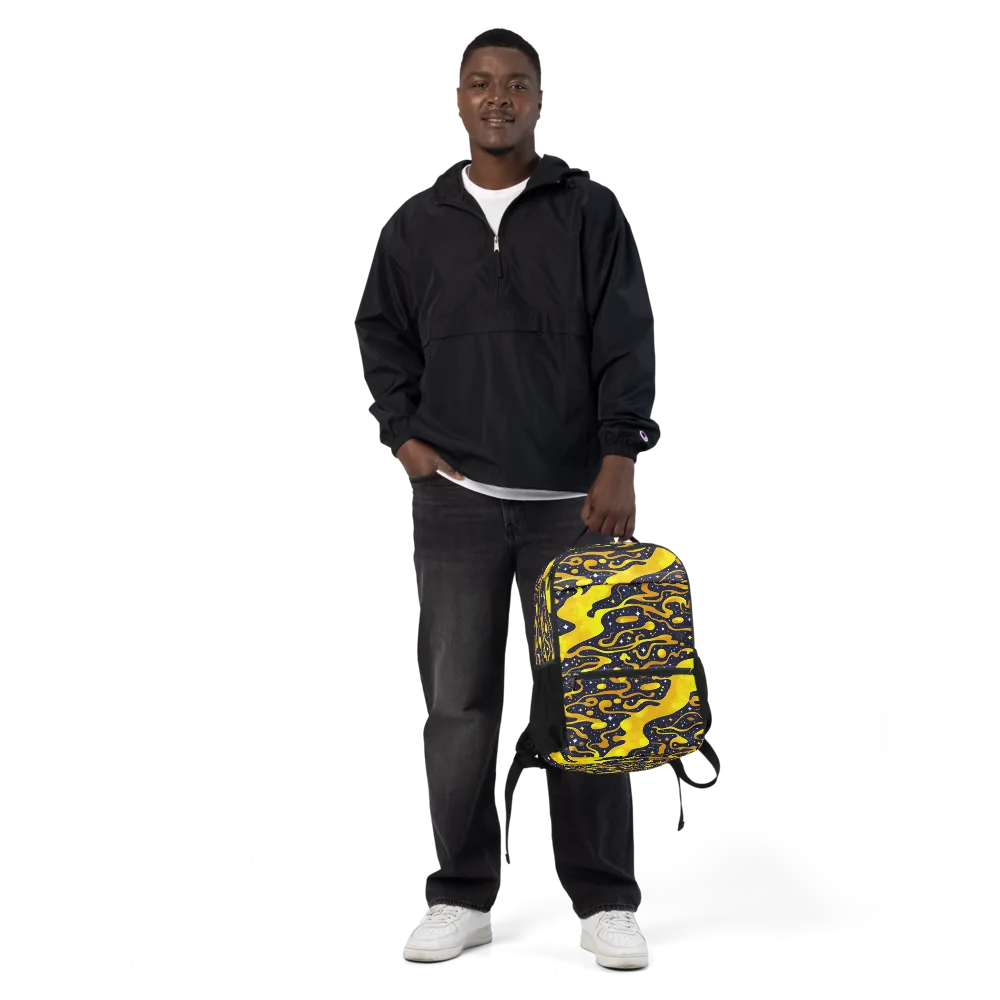 Gold Nebula on Utility Backpack — Front