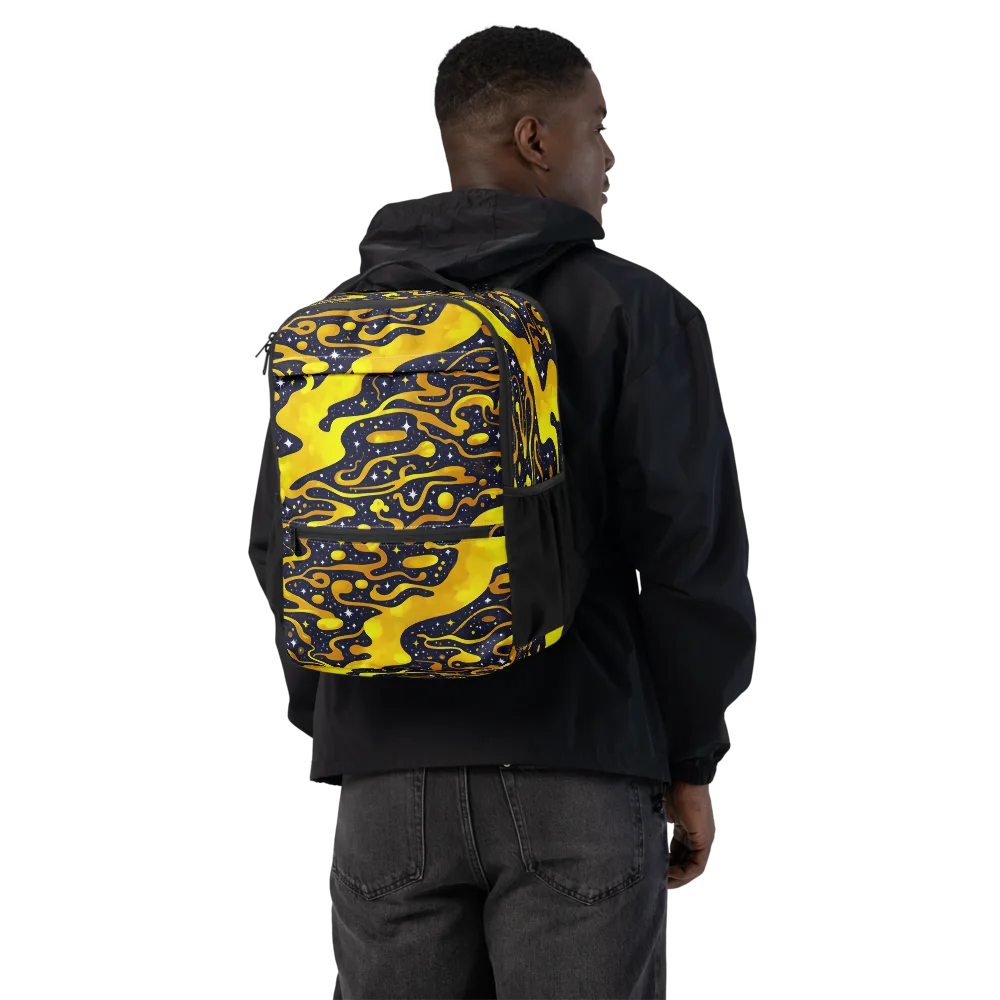 Gold Nebula on Utility Backpack — Back